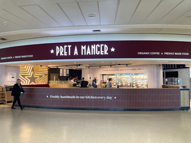 Gatwick South Terminal — meet your driver outside Pret A Manger, opposite the arrivals gate.
